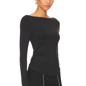 superdown Black Long Sleeve Blouse